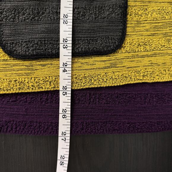 Margaret Winters Cardigan Womens Small Colorblock Knit Sweater Jacket Lagenlook - Picture 10 of 11